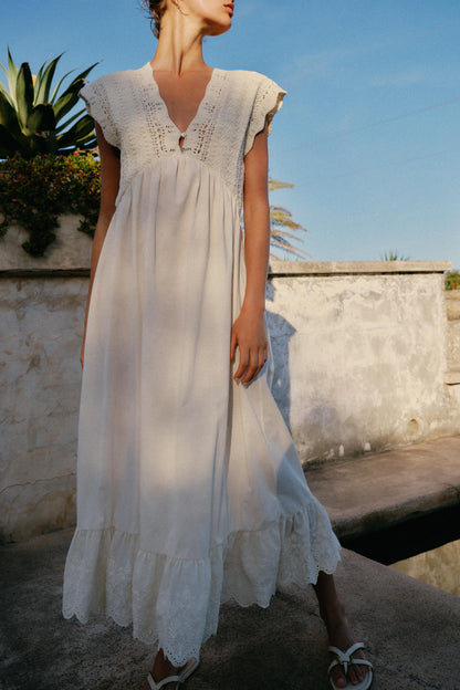 VESTIDO COMBINADO PUNTO