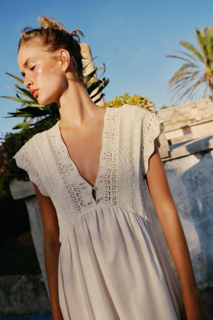 VESTIDO COMBINADO PUNTO