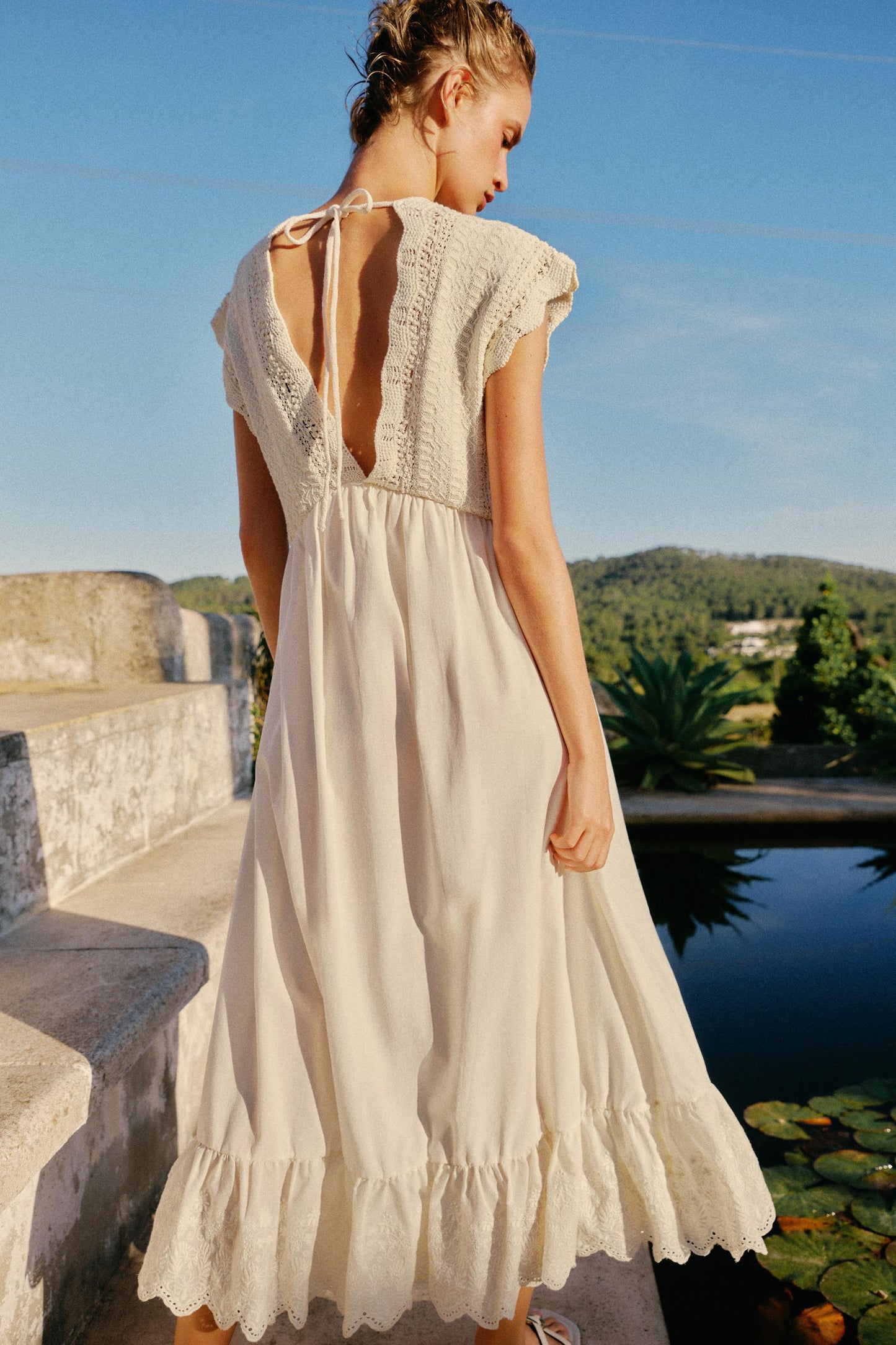 VESTIDO COMBINADO PUNTO