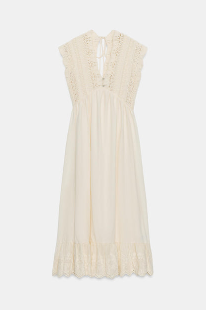 VESTIDO COMBINADO PUNTO