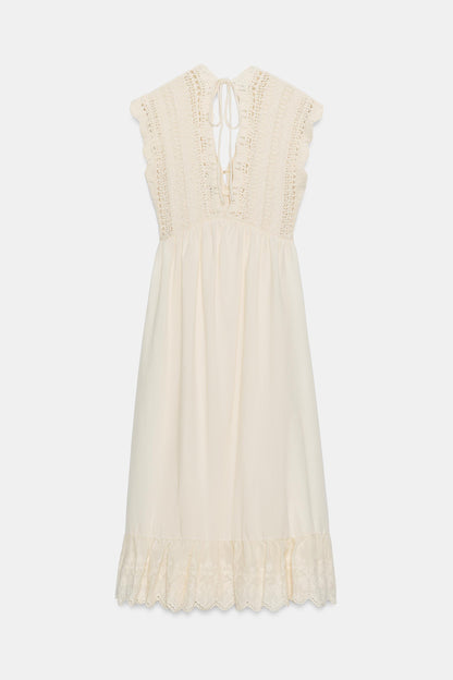 VESTIDO COMBINADO PUNTO