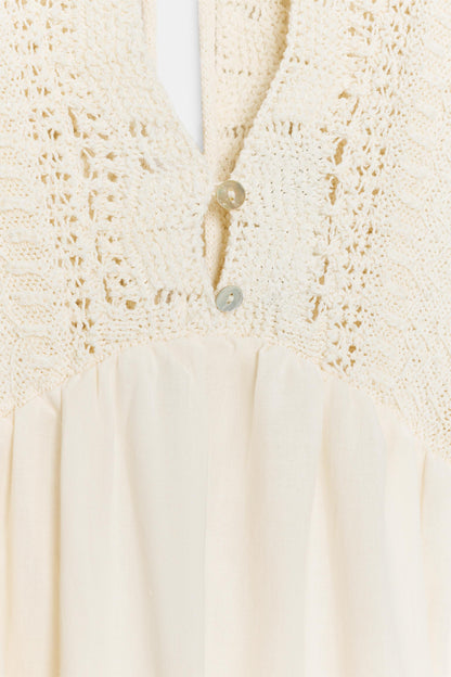 VESTIDO COMBINADO PUNTO